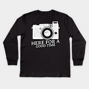 Good time with Camera Kids Long Sleeve T-Shirt